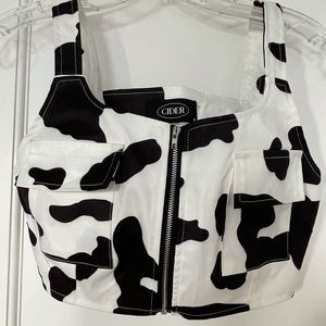 Cow Print Bustier